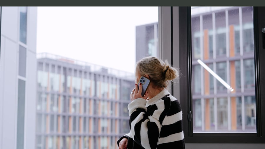 Business woman in an office in Warsaw