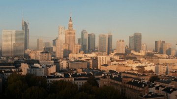 Warszawa downtown skyline