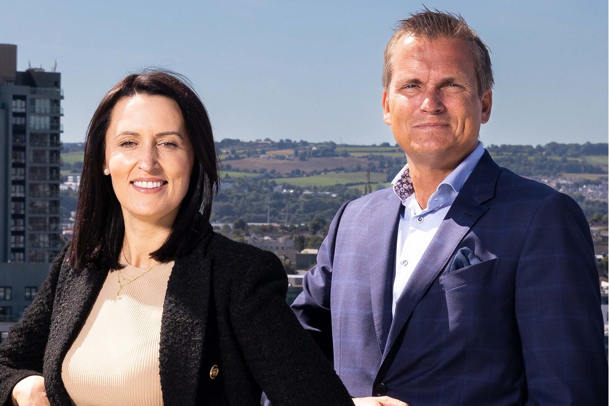 Gillian Whelan at Aspira with Anders Gratte CEO at emagine